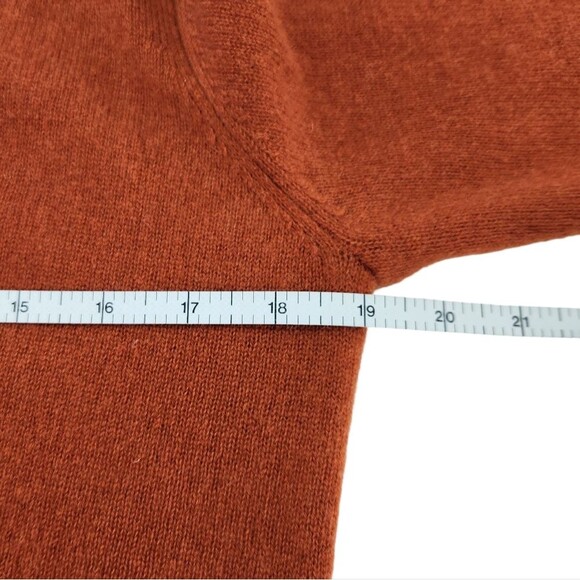 Fenn Wright Manson Cashmere Fringe Cardigan Orange Open Front Women's Medium - Picture 9 of 10